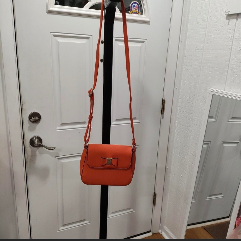 Source Unknown Vibrant Orange Crossbody Bag